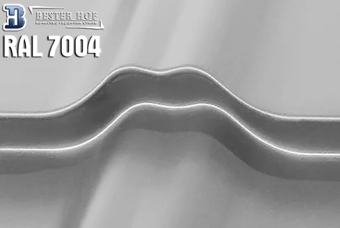 Металлочерепица RAL 7004 глянец